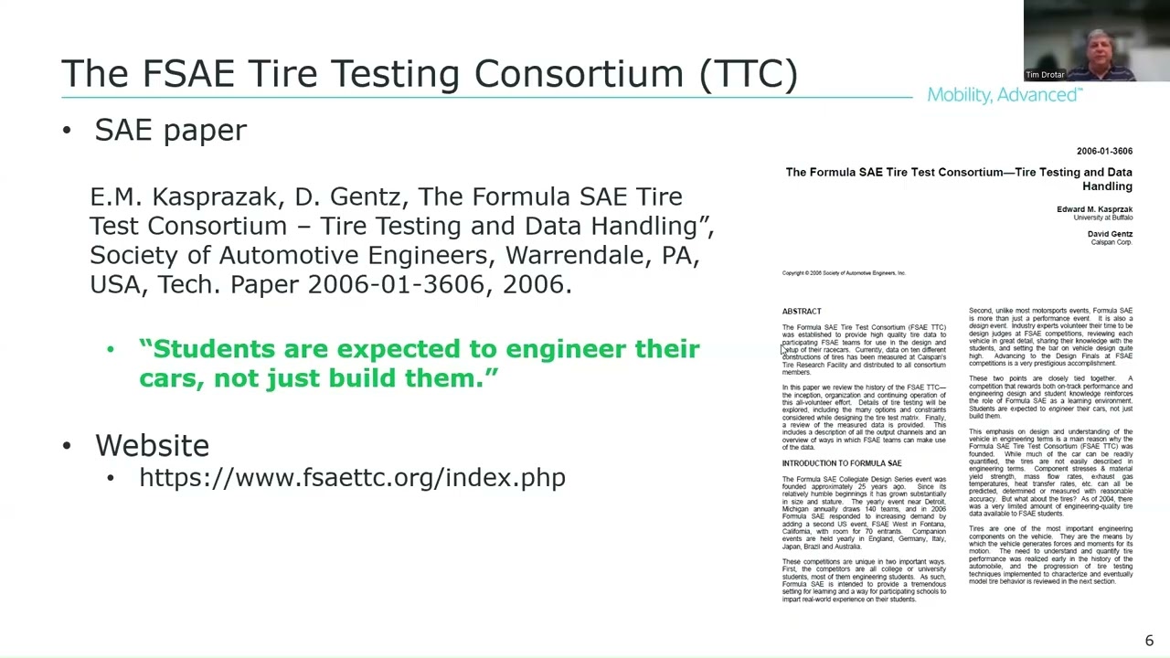 Formula SAE® - How to Navigate the Tire Test Consortium (TTC)
