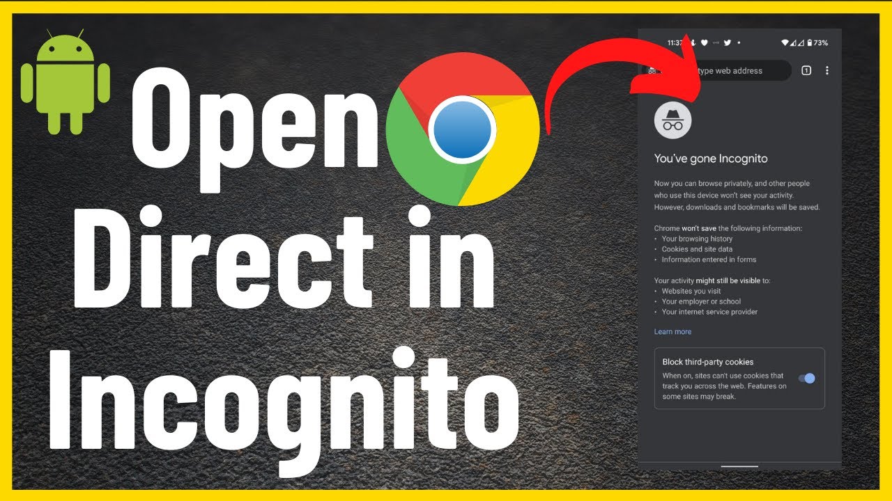 How to Open Google Chrome Direct in Incognito Mode on Android Device ...
