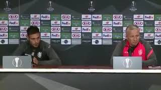 Dan Petrescu și Mario Camora înainte de CFR Cluj - Young Boys Berna