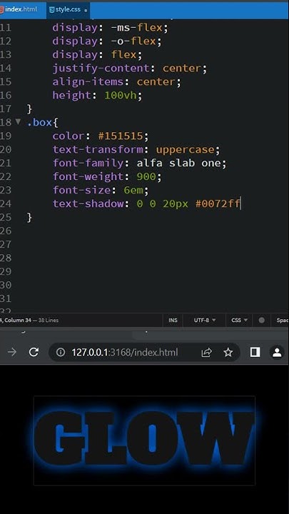CSS Text Glow Effect | CSS Tips & Tricks - YouTube