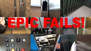 When Elevators Fail-A Compilation Of Broken And Messed Up Elevators-PART 2!
