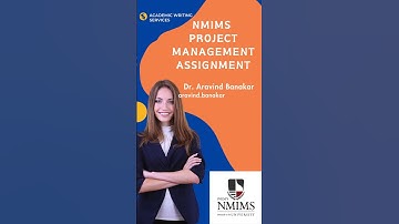 NMIMS  Project Management Assignment I NMIMS Customized Assignments I NMIMS MBA Assignments