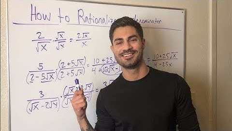 How to Rationalize a Denominator