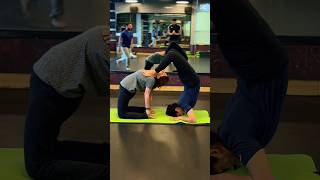 Acro yoga 🧘✨✨✨#yogachallenge #yoga #tutorial #flexibility #motivation #B2