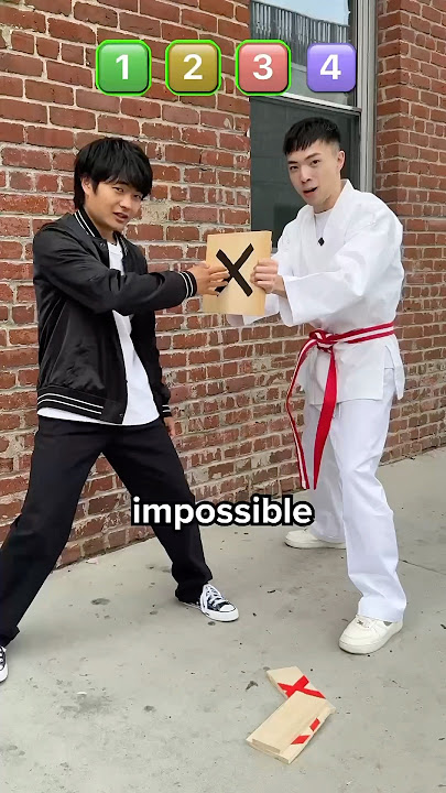 Karate Kid vs 1 Inch Punch!