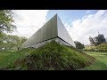 Drone footage showcases floating roof of omas mpavilion