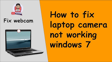 How to fix laptop camera not working windows 7 | laptop webcam not working windows 7