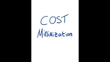 Intermediate Microeconomics:  Cost Minimization