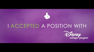 Disney College Program - ACCEPTED!