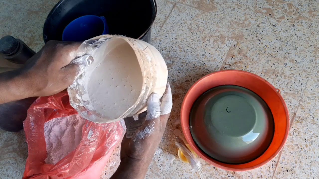 طريقة صنع عش الحمام بالجبس