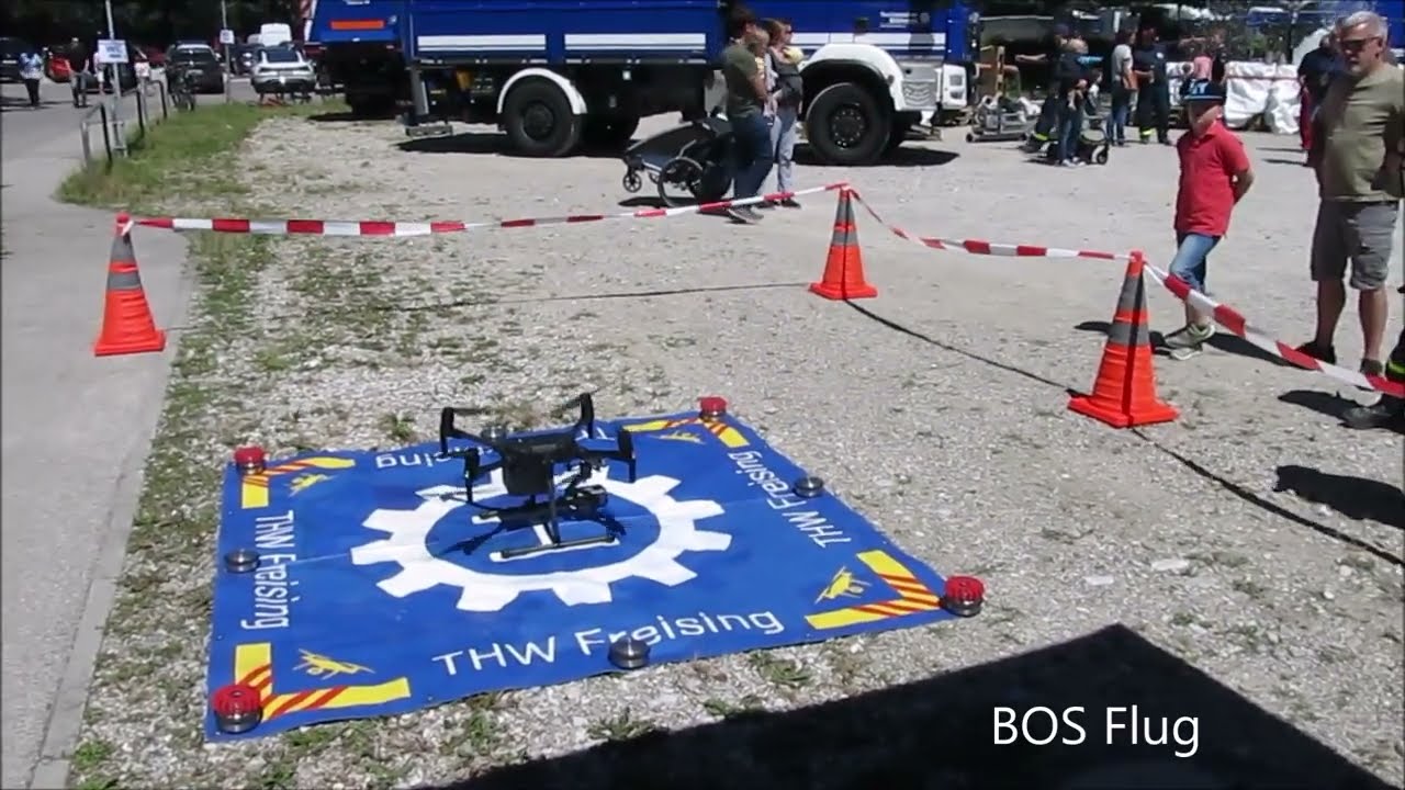 THW unbemannte Flugsysteme UAV mit Wärmebildkameras.