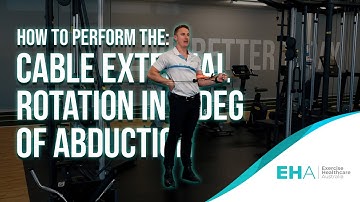 How To Perform Cable Shoulder External Rotation in 0 Degrees of Abduction