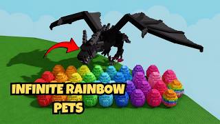 I Hatched RAINBOW PETS Using BLACK DRAGON In Grow A Garden 2 🌈🐉😱 screenshot 2