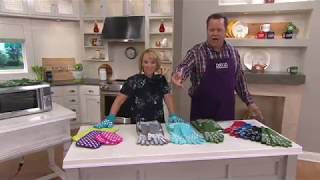 temp-tations® 6-Piece Glove, Mitt and Trivet Set on QVC with Tara Tesher and David Venable
