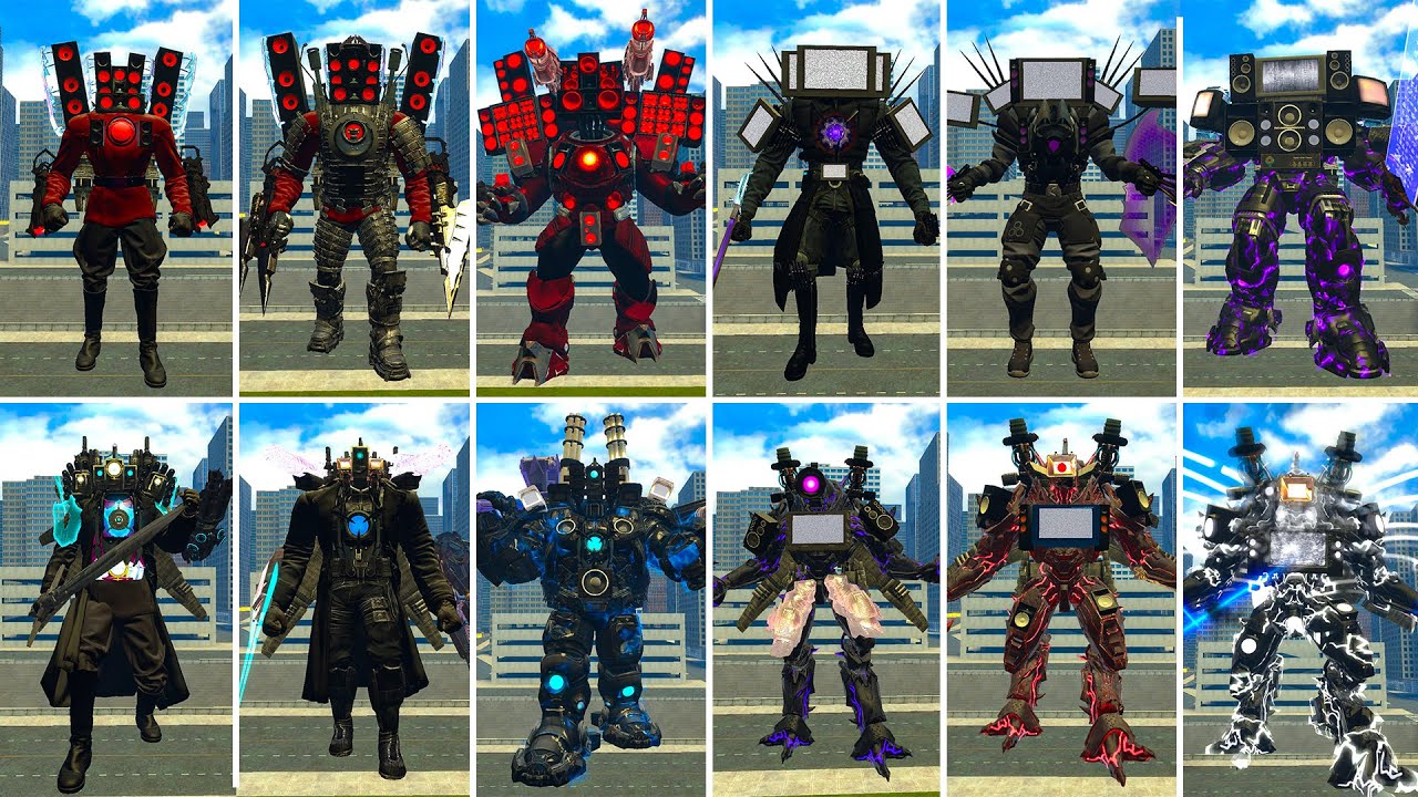 NEW ALL EVOLUTION OF SUPER UPGRADED TV MAN TITAN,SUPER SPEAKERMAN TITAN ...
