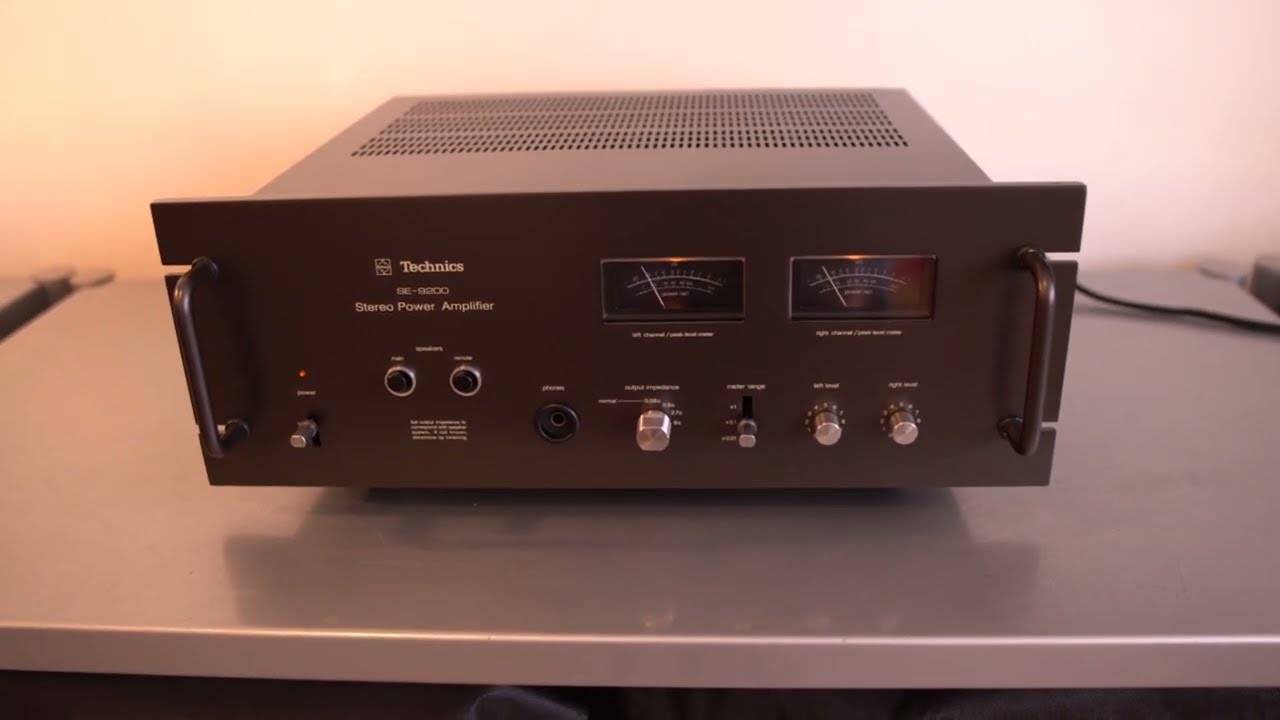 TECHNICS SE-9200 POWER AMPLIFIER 