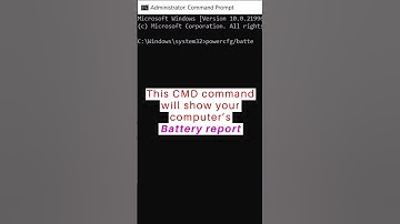 This CMD command will show your battery report #shorts