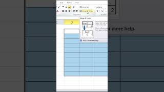 🔹 Merge & Center कैसे करें ⚡ | Excel Shortcut