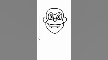 Draw Monkey face easy for kids.. step by step.. Daddy hacks 23