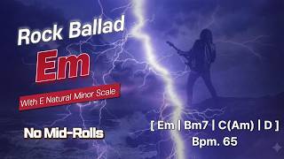 Crying Electric Guitar Ballad Backing Track in E Minor | Best for Solos