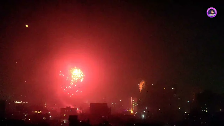 Happy New Year 2023 4k Firework Sound Colorful Firework Display with Real Sound