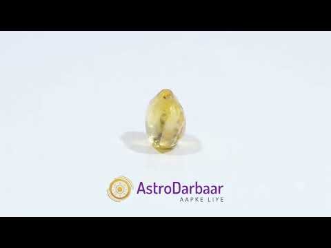Yellow Sapphire (Pukhraj): real stone video