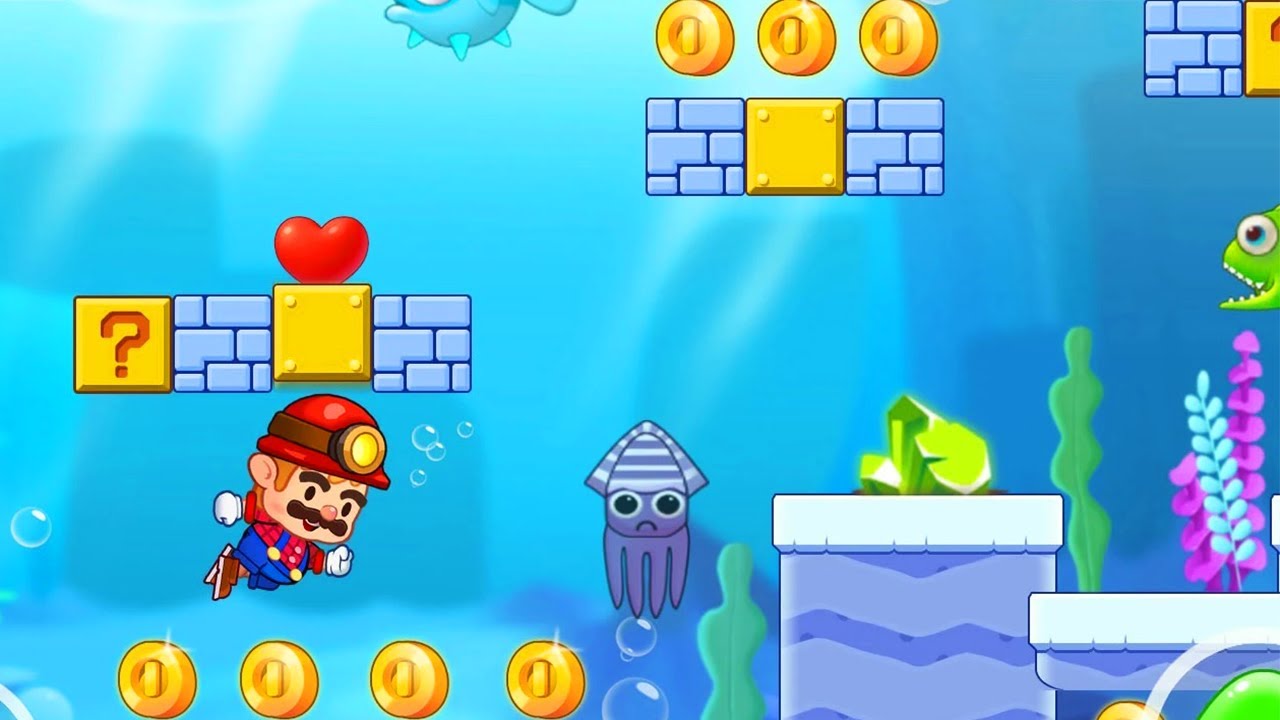 Melhor Jogo Estilo Super Mario Para Celular Miner Adventure -Save