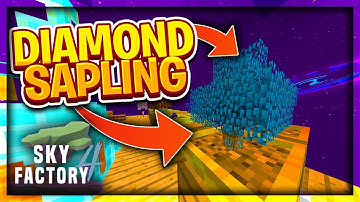 DIAMOND SAPLINGS!! (SkyFactory 4 Lets Play #4)