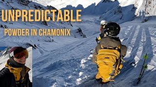 Beyond the piste: Navigating Chamonix's Unpredictable Powder near Aiguille de la Floria