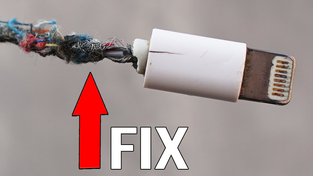 How to Fix Broken iPhone Charging Cable   Unbelievable Hack  