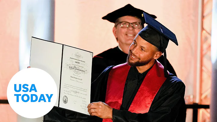 NBA star Stephen Curry receives degree from alma m...