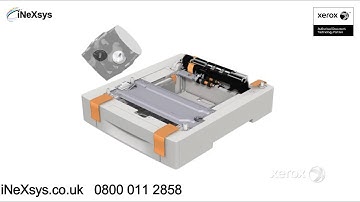 How to Install Optional Tray - Xerox WorkCentre 6605