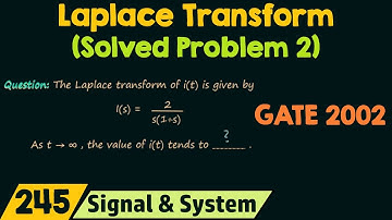 Laplace Transform (Solved Problem 2)