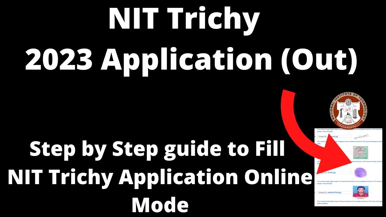 NIT Trichy Admission 2023 CUET Application (Started)- How to Fill ...