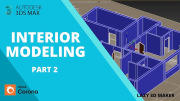 Interior Modeling Tutorial in 3ds Max Part2. #3dsmax #3dmodeling #3d #3dmodelingtutorial