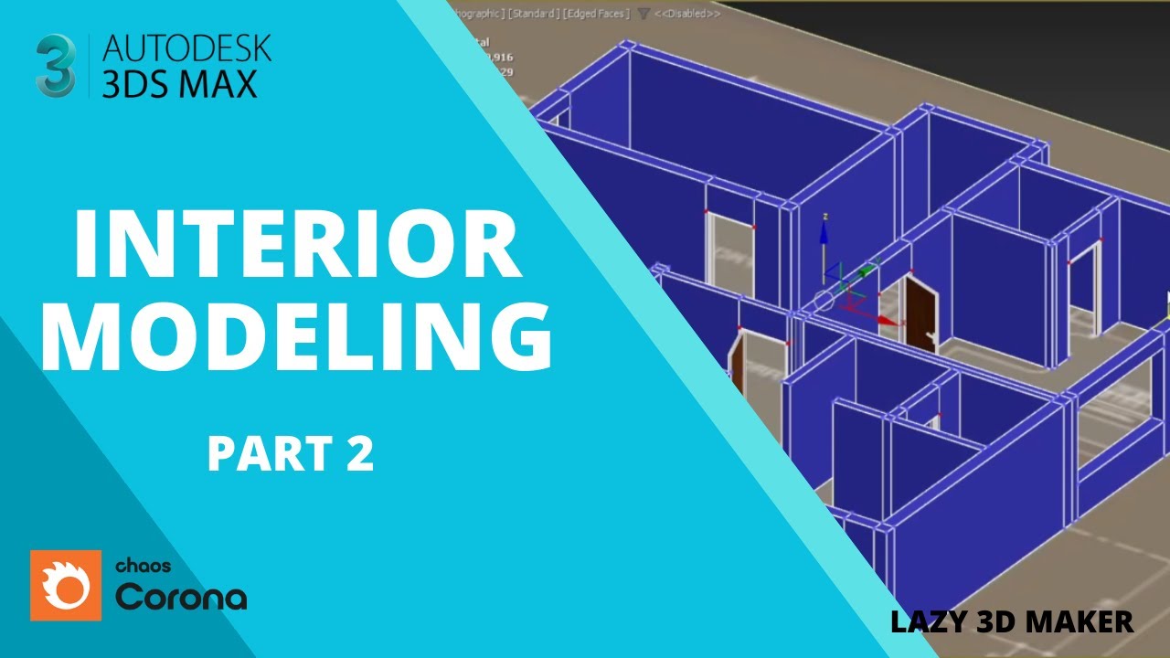 Interior Modeling Tutorial in 3ds Max Part2. #3dsmax #3dmodeling #3d ...