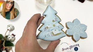 Decorate Christmas Tree Cookies With Royal Icing | Watch Satisfying Cookie Decorating