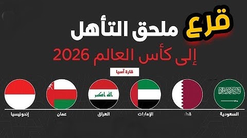 قرعة الملحق  المؤهلة لتصفيات كأس العالم 2026