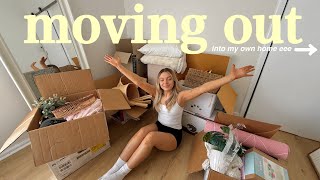 I FINALLY MOVED OUT 📦 packing up my entire life into boxes + moving into our first ever home Wealth
