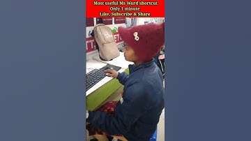 Ms Word shortcut tricks #computertricks #shortvideo #newshorts #trandingshorts #mswordtricks #tricks