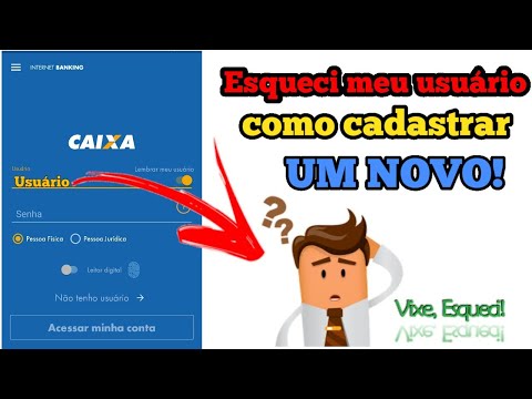 Esqueci meu usuário do Internet Banking da Caixa, o que posso fazer?!