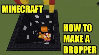 MINECRAFT | HOW TO MAKE YOUR OWN DROPPER MINIGAME