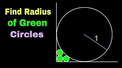 🟠 Find the Radius of Green Circles | Olympiad Geometry Questions