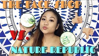 Nature Republic vs The Face Shop Aloe Vera Soothing Gel Review l Dorothy Torretijo
