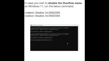 Disable Taskbar Overflow Menu on Windows 11