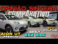 Comparativo GAC Aion UT Premium x Geely EX2 Max x BYD Dolphin GS: Qual o melhor elétrico barato?