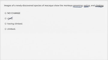 Writing: Parallel structure — Basic example | Writing & Language | SAT | Khan Academy