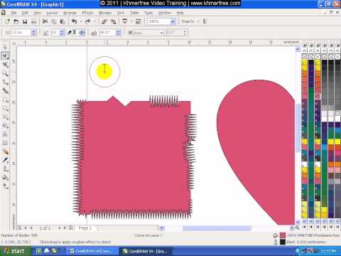 CorelDraw Tutorial Roughen
