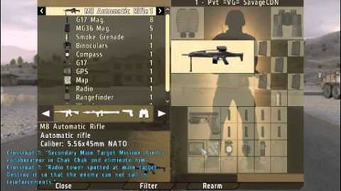 Arma2 Test of Preset Weapon Loadouts by player UID