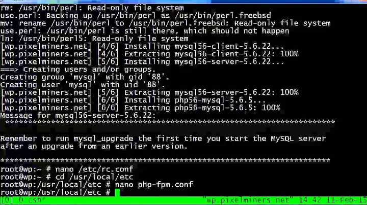 FreeBSD Web Server 01 - Nginx Config Explained, PHP and MySQL Setup